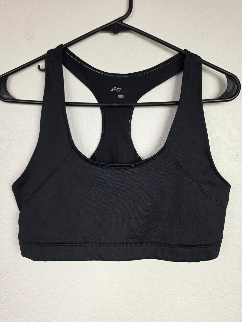 Black Racerback Sports Bra Size Large